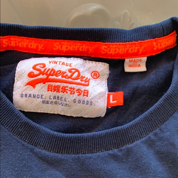 Rare super dry navy tee - Picture 2 of 2